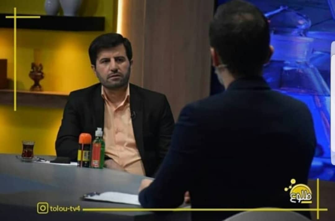 حضور یکی از مخترعین مایع آتش زای زاگروتی در برنامه ی زنده ی تلویزیون